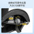 得力 电瓶车头盔男女士机车安全帽高清镜片 半盔亚黑均码（大小可调）55-60cm DL885025