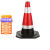 橡胶雪糕筒路障警示红白反光路锥形桶隔离墩道路施工高 带环高60cm2.2斤