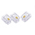 旭辰希 XC-RJ11-2 RJ11两芯电话水晶头 100个/盒(单位:盒)白色