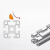 优束 弹珠弹性螺母欧标20/30/40/50 后置铝型材钢珠锁紧卡槽 欧标40-M6(50个） 