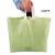 鸣固 手提袋 CPE塑料袋手提袋 服装袋小号大号磨砂礼品购物袋 草绿色45*35*10cm（50只）