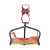 定制通讯滑车钢绞线滑椅吊椅电信坐挂滑板高空安全滑椅光缆通信挂 单轮大红头铁轮吊椅