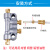 A型抵抗式分油器数控机床润滑油路分配器油泵计量件油排分配阀 1进6出带接头接4mm管