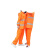 环卫雨衣雨裤套装男保洁橙色带反光条分体式道路施工清洁工人工地 单层牛津布环卫雨衣荧光绿 L