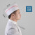 LISM一次性厨师帽无纺布厨师帽纸帽高帽子中帽低帽厨房帽加厚工作帽 红边纸帽(48个/包)加厚 纸帽
