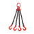 T8级锰钢起重链条吊索具组合模具吊装模具配件吊环吊钩0.5-50T定制 6吨1米4叉