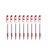 聚远 JUYUAN 中性笔（红色）签字笔办公水笔  10支一盒  5盒装 企业定制