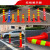 塑料警示柱防撞柱反光立柱路桩隔离柱交通安全道路标志柱 90CM EVA红色-车压不坏（送螺丝）