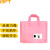 贝傅特 塑料包装袋 礼品袋服装购物袋手提袋打包袋 50个粉红色(粉提）宽45*高35+底10cm