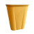 【送货上门】密可罗西 北欧风大号厨房垃圾桶客厅创意垃圾篓无盖压圈卫生间厕所纸篓 暮色橙（2个装） 大号(高30*宽27)