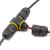 施兹坦 电线防水连接器对接电缆连接头T型三通户外防雨分支接头路灯埋地线 直通M16 2P（适用线径3.5-7mm) 1只