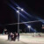 亮铭佳太阳能篮球场照明灯杆太阳能足球高杆投光工程led路灯工厂大功率户外高8米2头200W