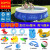 充气游泳池儿童家用宝宝泳池户外家庭超大型水池加厚折叠圆形 圆形夹网366*76豪华套餐
