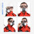 安爽利（ASL） KN95防尘口罩防毒面具全面罩带防雾护目镜8200防尘 专用滤棉20片