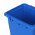 冰禹 BY-7549 分类连体塑料垃圾桶 脚踏脚踩式连体塑料桶垃圾箱 蓝色20L可回收物