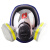 普达 防毒面具 MJ-4009全面罩配P-E-1（7号）滤毒盒七件套 尘毒两用口罩 打农药煤矿开采