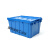 塑料周转箱带盖物流运输箱加厚物料箱框长方形斜插式收纳箱塑料箱 长宽高60*40*31厘米绿色 长宽高60*40*45厘米特大号红色 大号