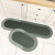 ins吸水防滑防油长条厨房地垫 进门防水脚垫免洗吸油地毯 贝加尔湖畔(椭圆)-绿 40*60cm
