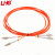 利合光电(LHG)光纤跳线LC-LC多模双芯千兆50/125收发器熔接尾纤 IDC机房延长线 5米