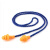 LISM硅胶防噪音睡眠用降噪声隔音耳塞 圣诞树型1270 游泳防水防护耳塞 橙色无线独立胶袋包装 M