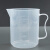 空信云  刻度杯塑料量杯 带把塑料烧杯 实验室容量杯 测量计量杯  5000ML（一个）