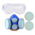 成楷科技 CKH-1012TPR 双呼吸阀防尘面具 防尘口罩组合套装 蓝色