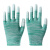盛世静电手套防工地劳保防滑工作专用透气薄款手套绝缘 绿色条纹涂指(12双) S