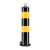 道路钢管警示柱铁立柱塑料反光立柱固定路桩防撞柱PU弹力柱隔离桩 120*7.6cm镀锌预埋柱