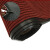 尚美巢品 双条纹地垫商用防滑地毯走廊地垫门垫耐磨PVC复合底 宽2米*1米 大红色