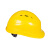 代尔塔/DELTAPLUS PP带透气孔建筑工地施工工程安全帽 黄色 1顶装 102012 企业定制