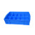筐子塑料 塑料周转箱 加厚分格箱塑胶筐 螺丝分格盒 工具筐物料框 小10格 全新料蓝色