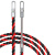 丰稚 穿线器 万能拉线 电工手动引线 钢丝暗线电线网线暗管 三股80米-圆头