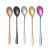阳光飞歌勺子不锈钢汤勺长柄304吃饭勺子西餐具套装汤匙炫彩5色装