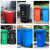 领象 全国标准分类垃圾桶大号 户外环卫大垃圾桶加厚物业小区分类塑料带盖垃圾桶 绿色100L厨余垃圾