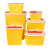 一次性医疗利器盒黄色圆形方形针头锐器盒医院诊所针头废物锐器盒 圆形4L整箱100个 不赠送