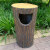 水泥仿木垃圾桶仿木纹园林垃圾桶防树桩垃圾桶户外景区公园垃圾桶 垃圾桶内胆