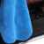 海斯迪克 HK-5094 洗车毛巾擦车抹布 珊瑚绒吸水保洁布 38*45cm800克高密蓝加灰(2条)