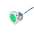 CDOE 22mm全身防水金属指示灯 平面电源工作指示灯 小型LED灯 平面 绿光 24V