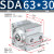 山耐斯（TWSNS）薄型气缸SDA小型气缸气动元件缸径63 SDA63*30mm行程 