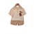 信枝男童夏装婴幼儿套装新款宝宝可爱polo衫短袖夏季儿童卡通韩版上衣 小熊短袖T恤 130cm