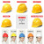 国标安全帽工地施工加厚透气玻璃钢头盔领导用建筑工程 透气款六点式内衬-橙色