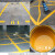四圆 丙烯酸马路划线漆 快干路标漆车位画线漆水泥地坪漆20kg装黄色单位：桶