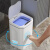 智能垃圾桶自动抽换袋2023新款防水带盖卫生轻奢客厅卧室纸篓感应 14L白色三模电池款 感应/压圈/