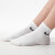 耐克（NIKE）袜子男袜女袜2024新款三双装运动袜舒适保暖棉袜训练袜舒适篮球袜 SX7677-100/白色中筒袜 S（建议38码以下）
