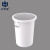 正奇谊 塑料水桶加厚垃圾桶储水圆桶酒店厨房工业环卫用发酵桶 白色 100升【无盖】