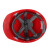 普力捷 工业安全帽  PE安全帽四点式帽衬经济型工地用安全帽红色黄色蓝色白色定制 红色