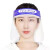 鲁识 防护面罩隔离透明高清护目面屏帽防尘防飞沫脸罩全脸头罩 10个价