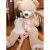 砚玺巨型公仔3米特大熊猫毛绒玩具超大号布娃娃2抱抱熊送女友大型玩偶 灰色 直角量1.8米全长量1.6米