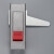 机柜弹跳锁 按钮弹跳锁 电箱柜门锁工业开关柜锁 红色按钮(1个) <35mm 通用型 带钥匙