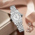 玛斯威顿手表全自动机械女表24颗镶钻双向时尚情侣腕表 防水夜光女士腕表 V237S-362